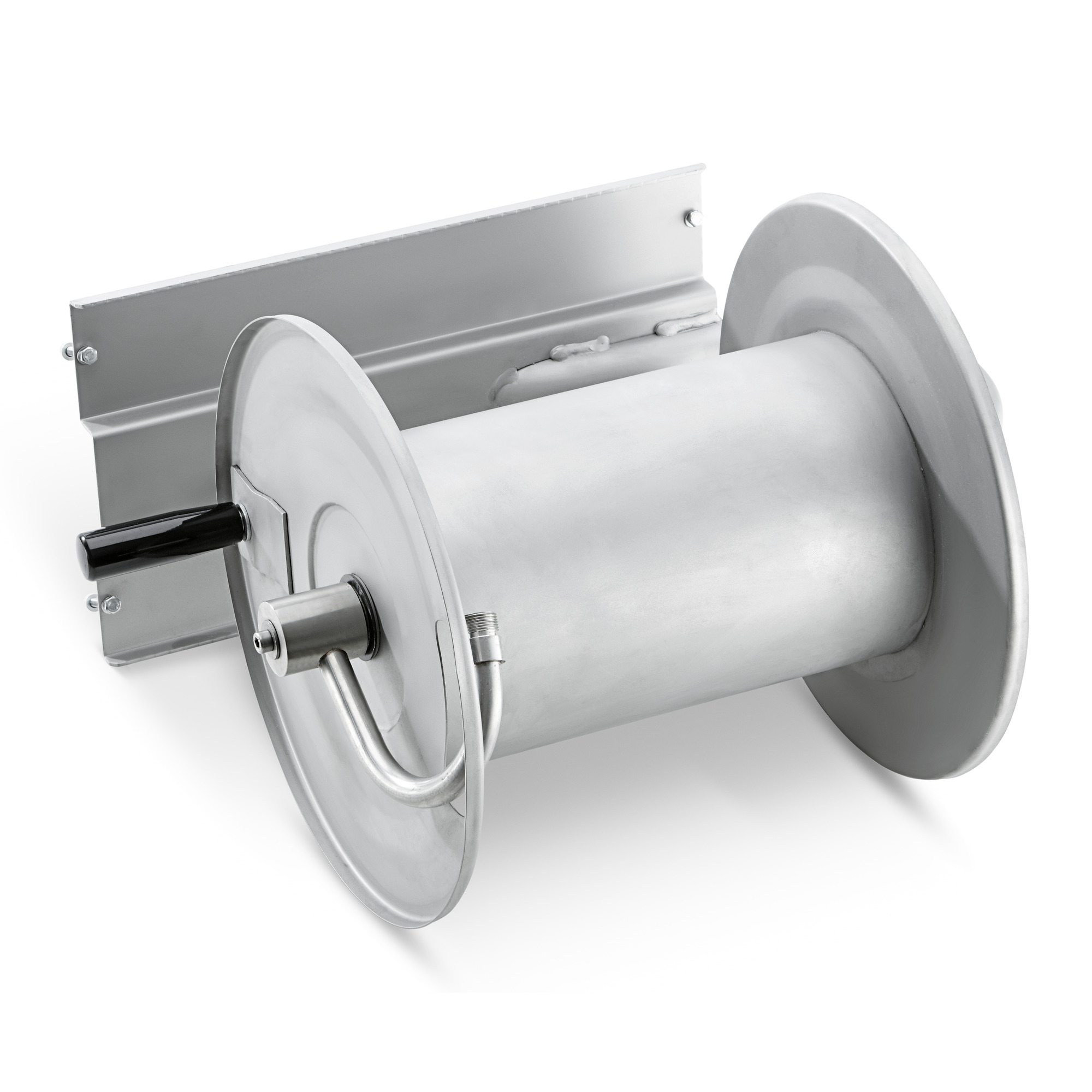 Das Bild zeigt das Produkt Kärcher Anbausatz Schlauchtrommel Edelstahl für HD-Cage Superklasse.