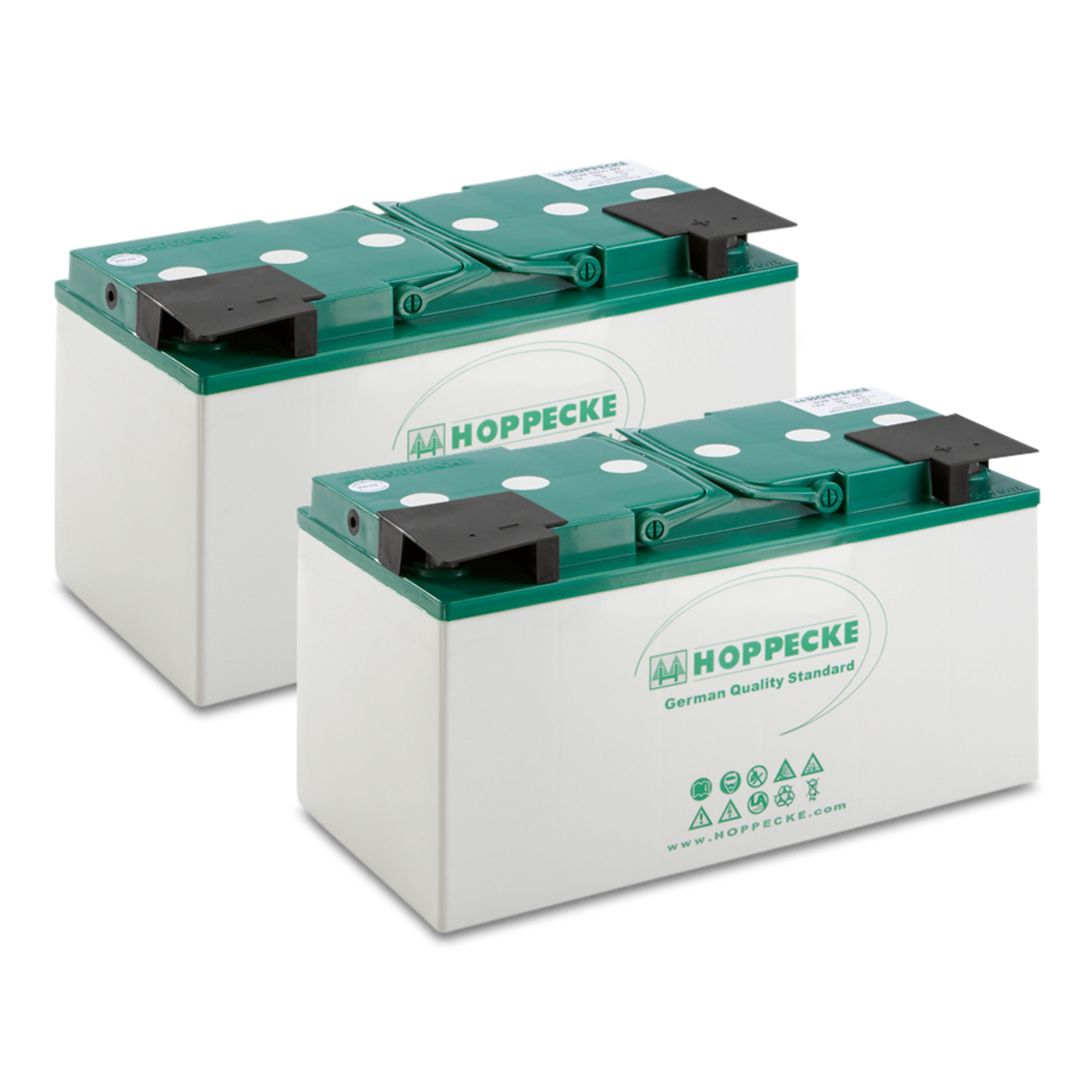 Das Bild zeigt das Produkt Kärcher Batteriesatz AGM 2x 12V/115Ah.