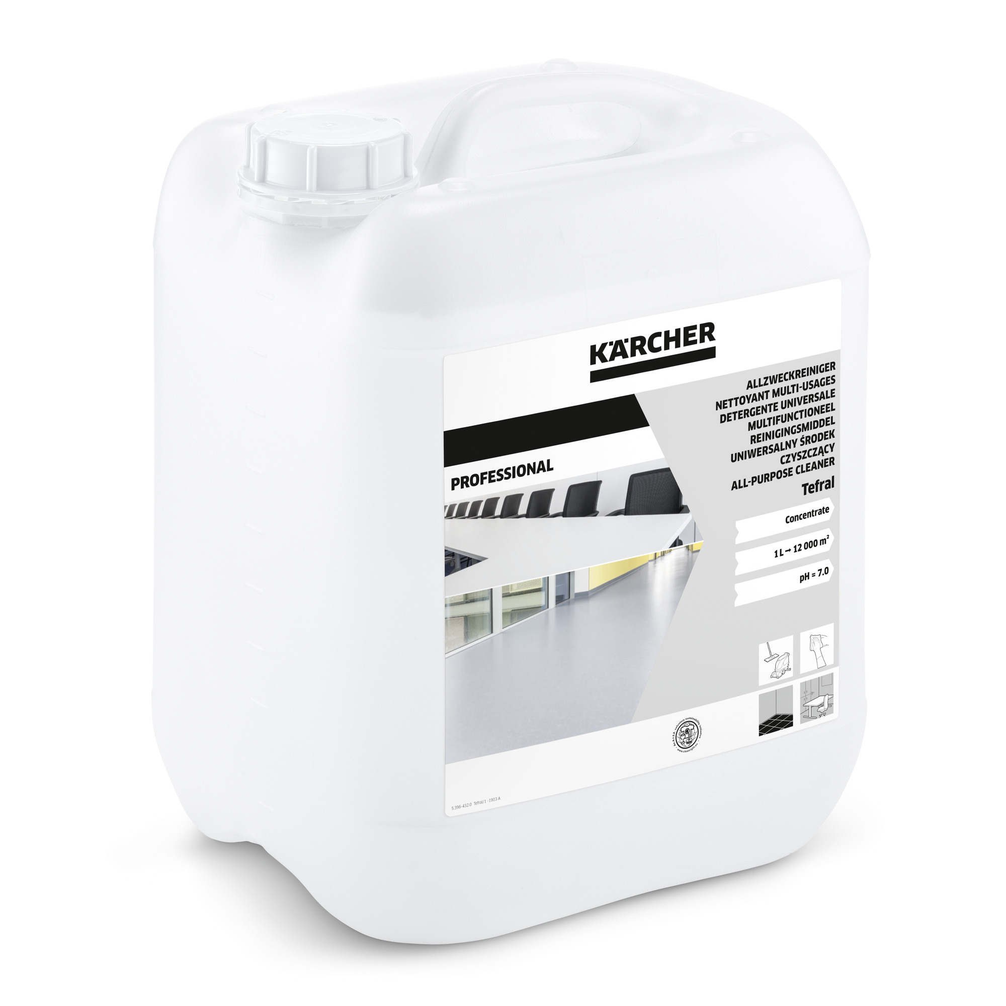 Das Bild zeigt das Produkt Kärcher Allzweckreiniger Tefral  10 l.