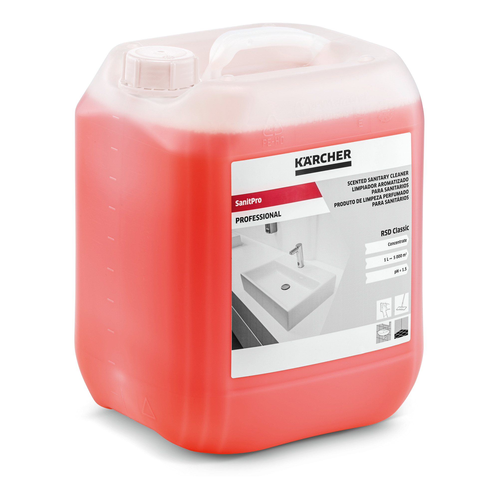 Das Bild zeigt das Produkt Kärcher SanitPro Duftreiniger RSD Classic 10 l.