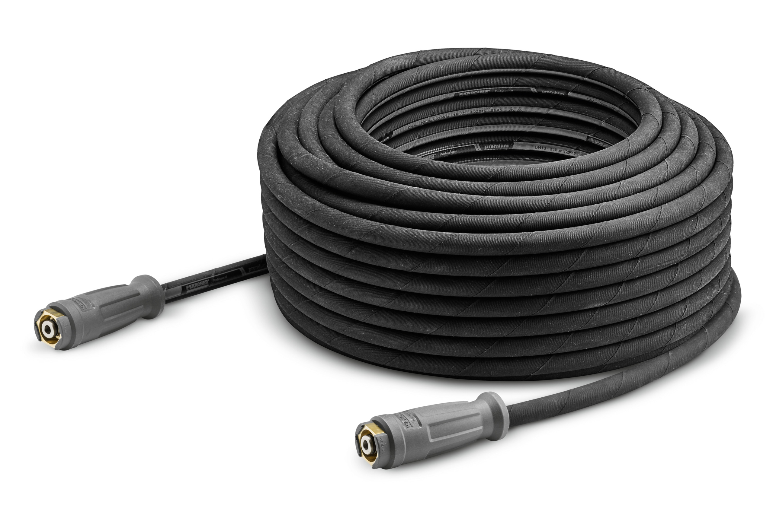 Das Bild zeigt das Produkt Kärcher Hochdruckschlauch 25 m, DN 10, 220 bar, 2 x EASY!Lock.