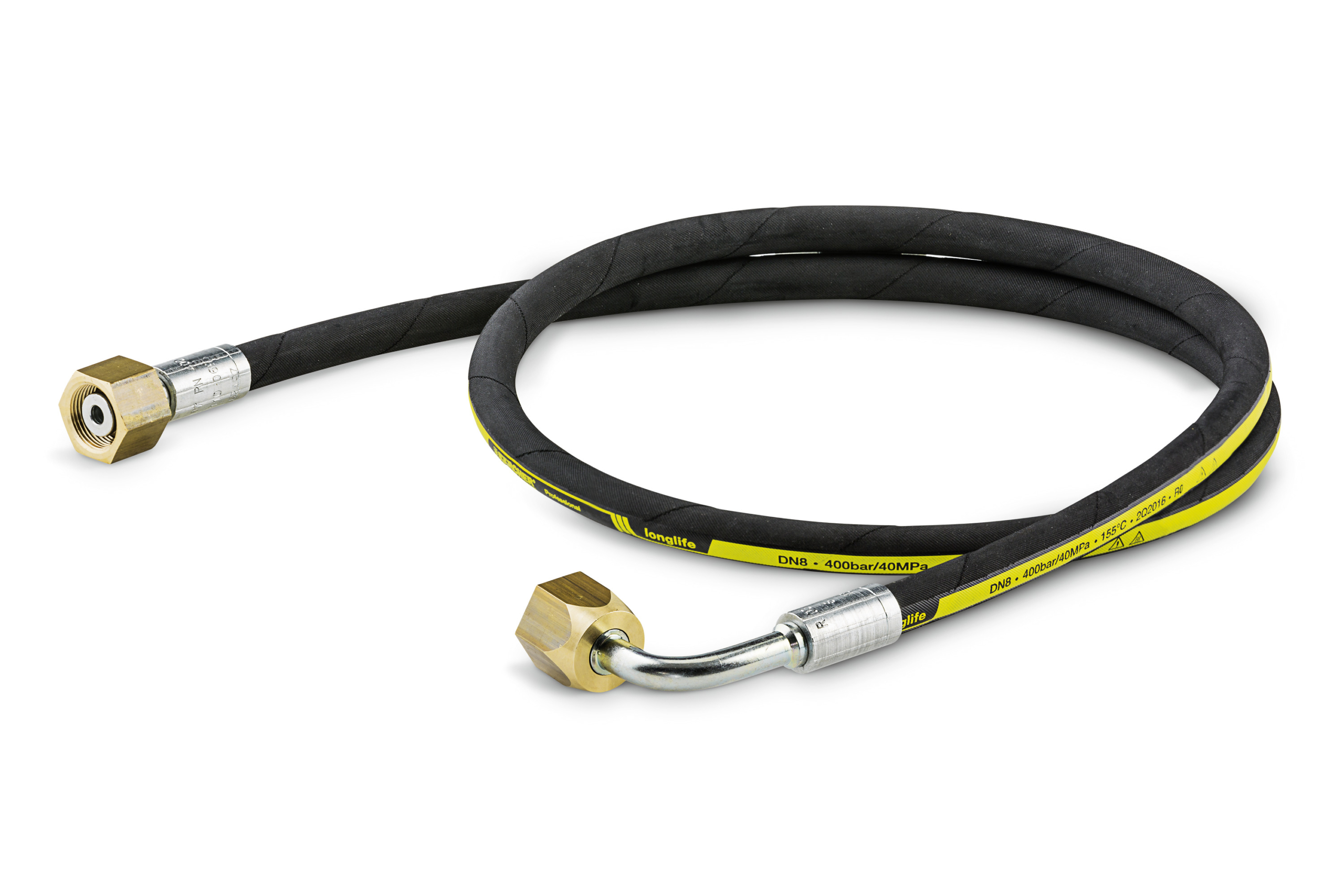 Das Bild zeigt das Produkt Kärcher Hochdruckschlauch Longlife 400  1,5 m, DN 8,  400 bar 1 × EASY!Lock 1 × M22 × 1,5,.