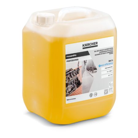 Das Bild zeigt das Produkt Kärcher Öl- und Fettlöser Extra RM 31 ASF eco!efficiency  10 l.