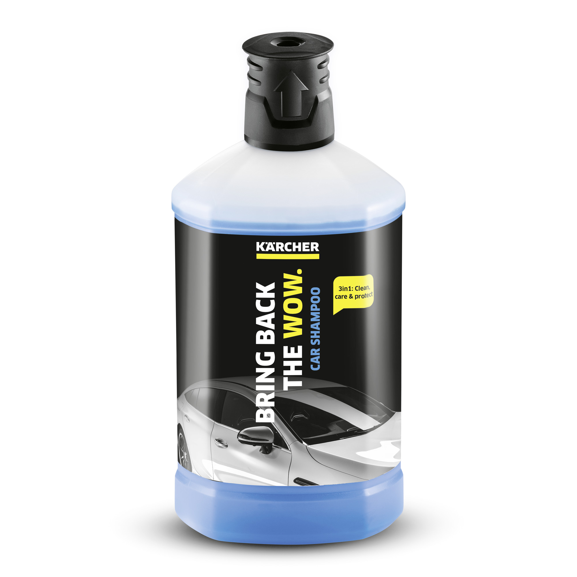 Das Bild zeigt das Produkt Kärcher Autoshampoo 3-in-1, 1L.