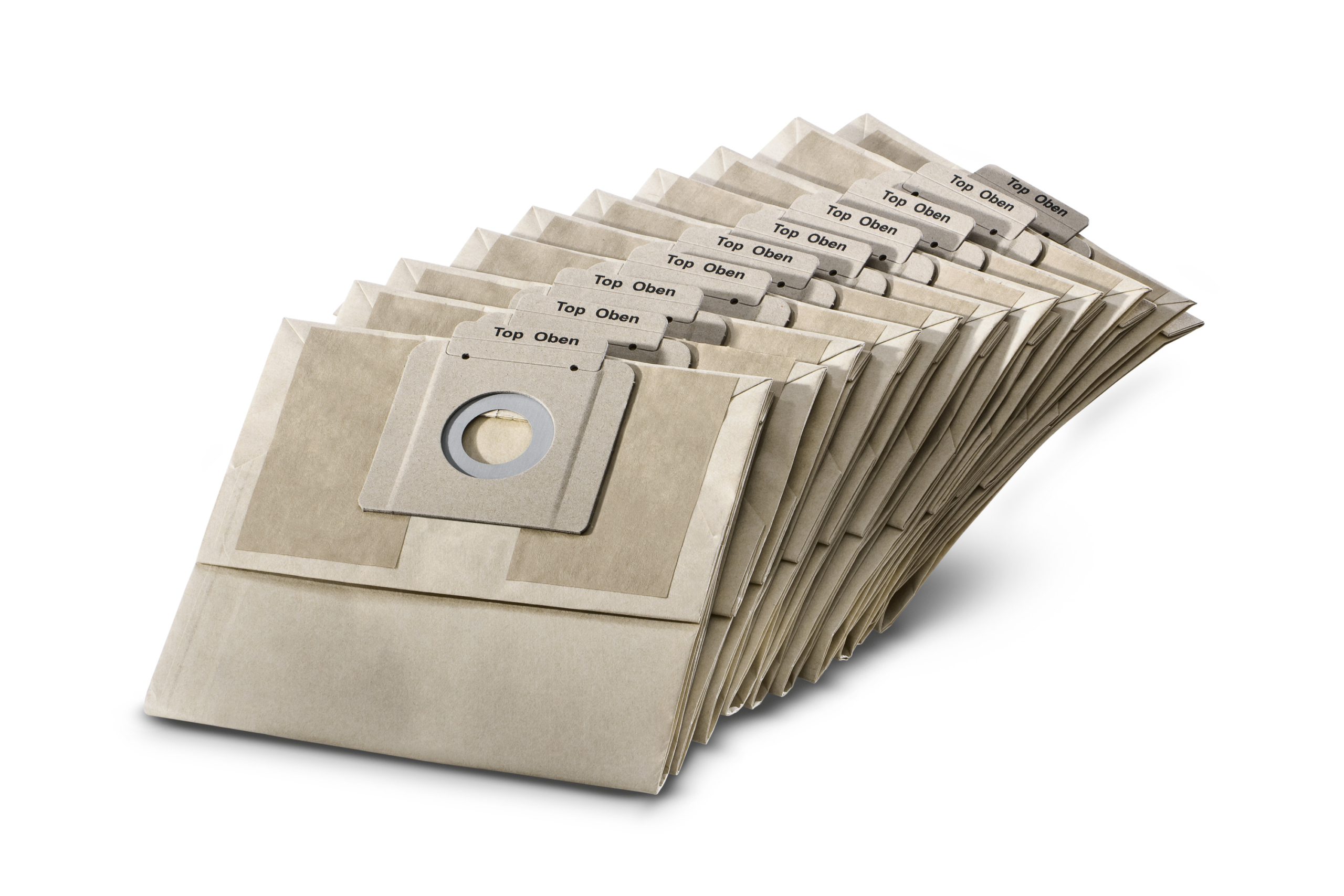 Das Bild zeigt das Produkt Kärcher Papierfiltertüten 2-lagig    10 St.  BV 5/1 - LP.