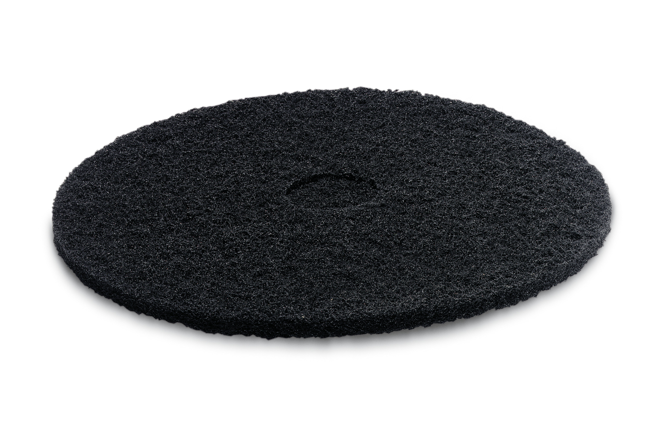 Das Bild zeigt das Produkt Kärcher Pad, hart, schwarz, 170 mm.