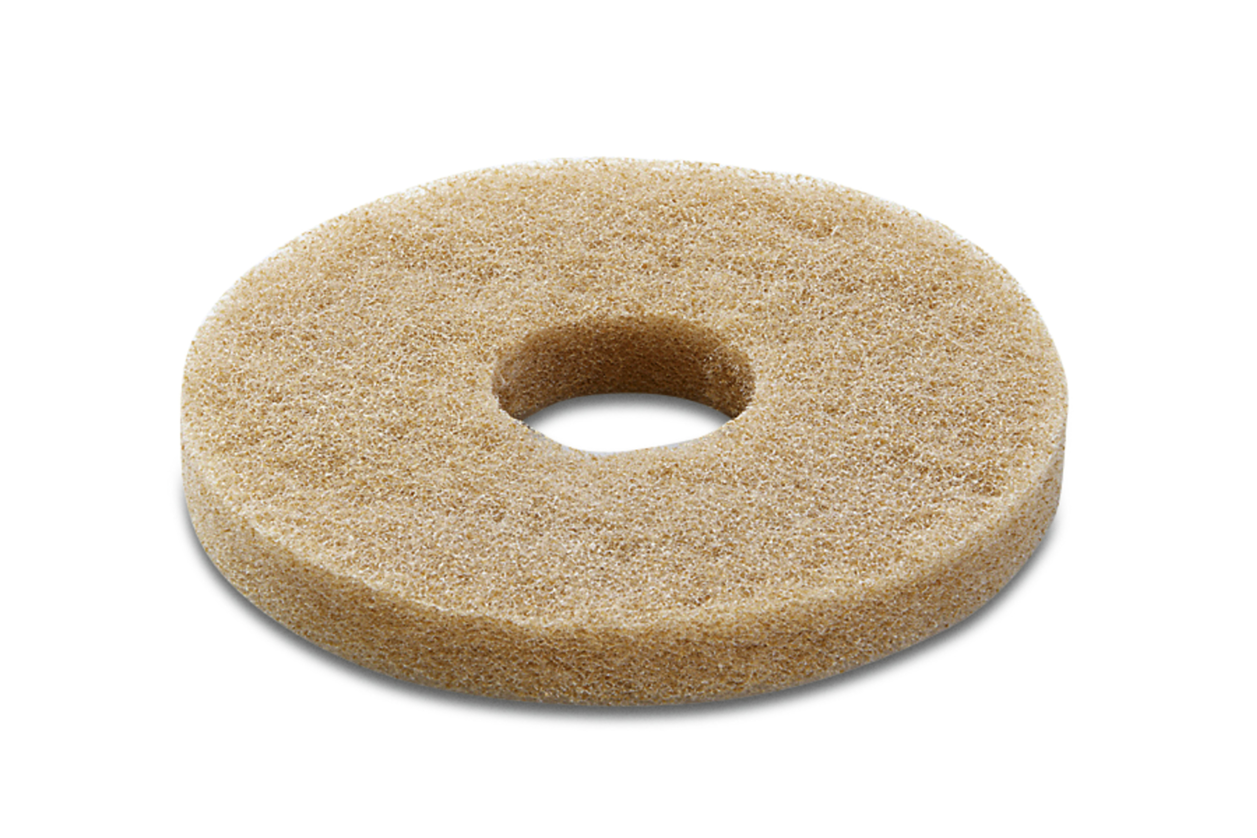 Das Bild zeigt das Produkt Kärcher Pad, weich, beige, 170 mm.