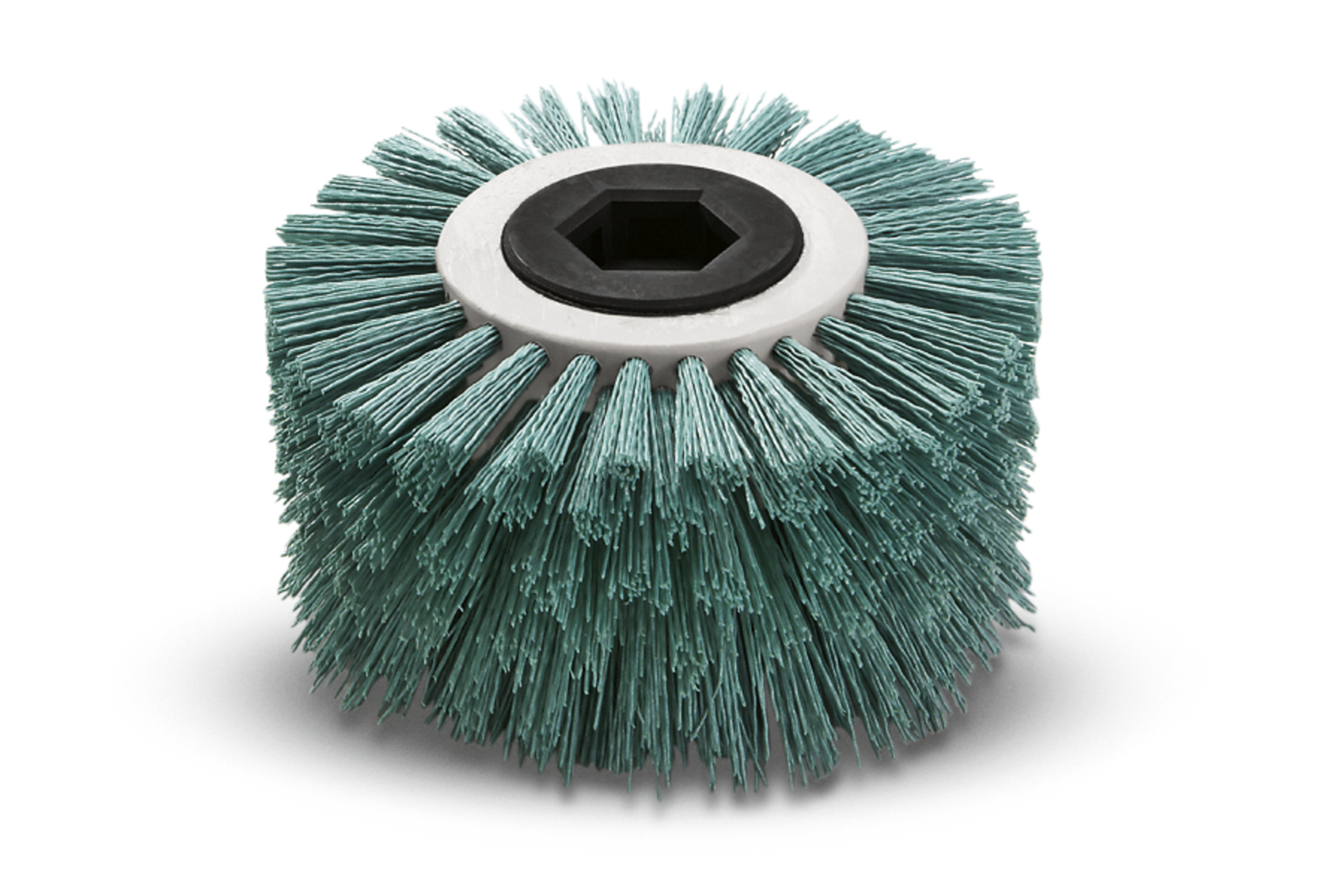 Das Bild zeigt das Produkt Kärcher Winkelbürste, hart, grün, 170 mm.