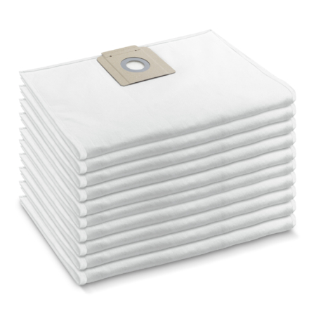 Das Bild zeigt das Produkt Kärcher Vliesfiltertüten  3-lagig   10 St. T 15/1 u. T17/1.