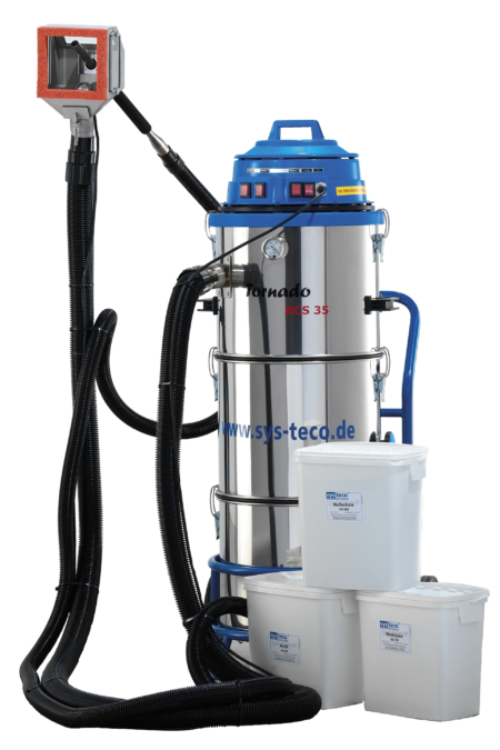 Das Bild zeigt das Produkt systeco Tornado ACS 35 Strahlsauger.